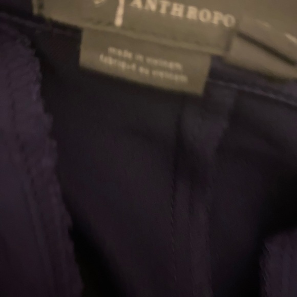 Anthropologie Sateen Trouser Dark Academia Preppy Purple Maxi Skirt High Slit 10 - Picture 12 of 12